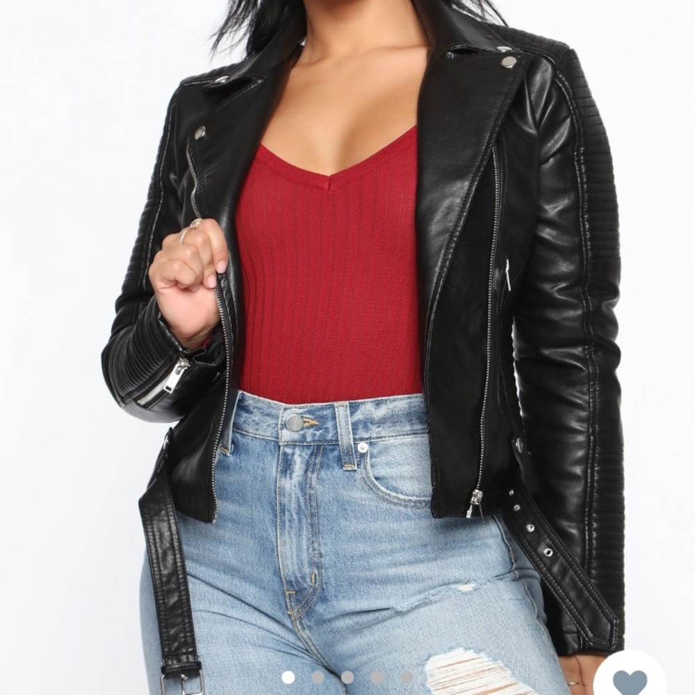 Cant Stop Me Now Fashionova Faux Leather Jacket